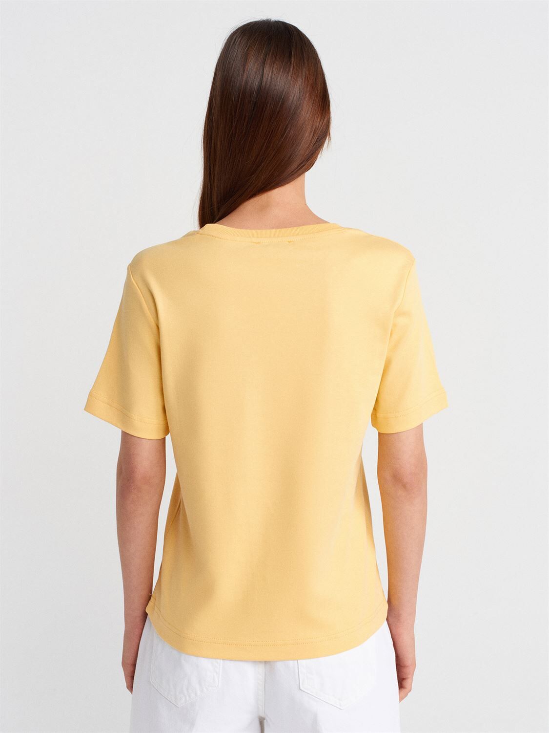Basic Sarı Tshirt