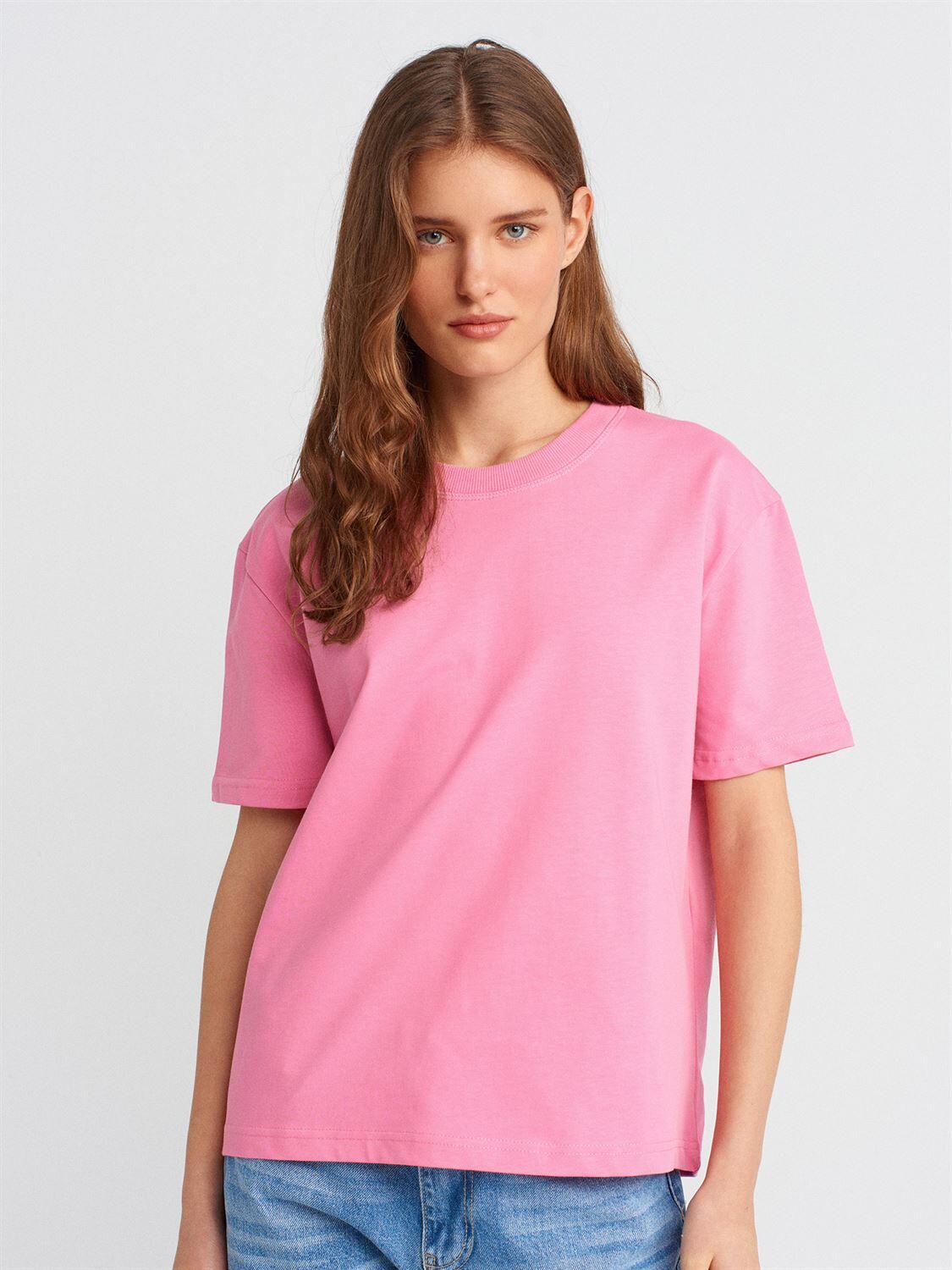 Basic Pembe Tshirt