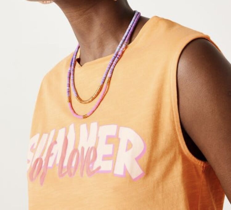 Turuncu Sıfır Kol Tshirt