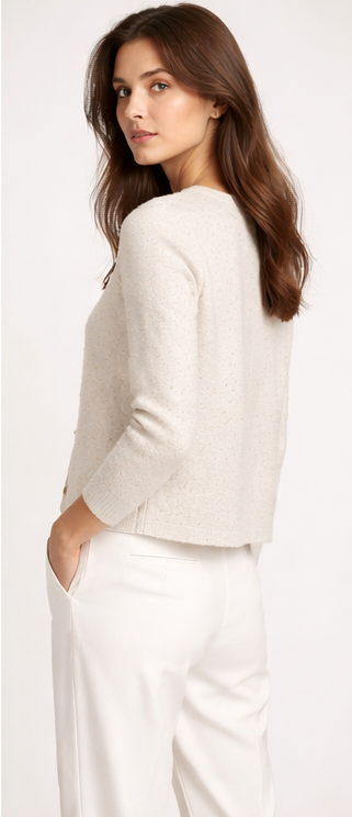 Pırıltılı Triko Hırka