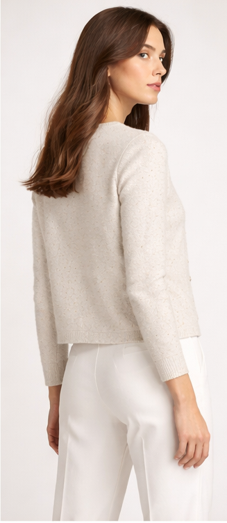 Pırıltılı Triko Hırka