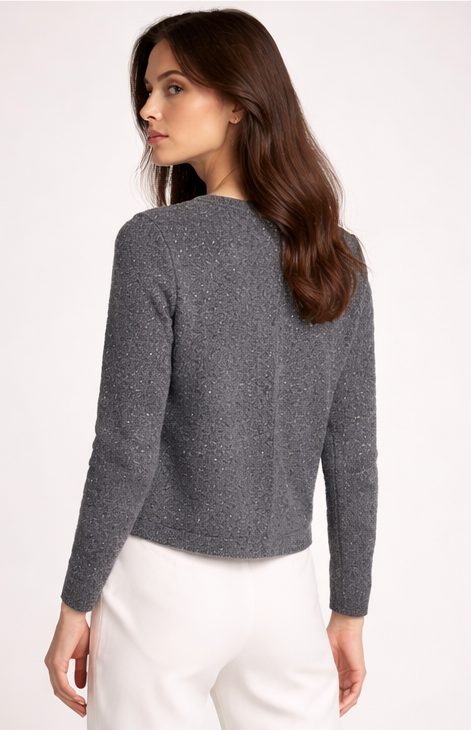 Pırıltılı Triko Hırka